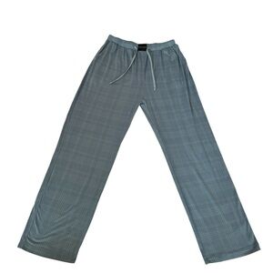 Tahari Men's Size L 36-38 Blue Pajama Pants Drawstring Pull-on